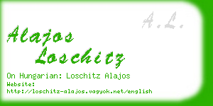 alajos loschitz business card